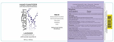 Label   Hand Sanitizer Lavender Chamomile V2